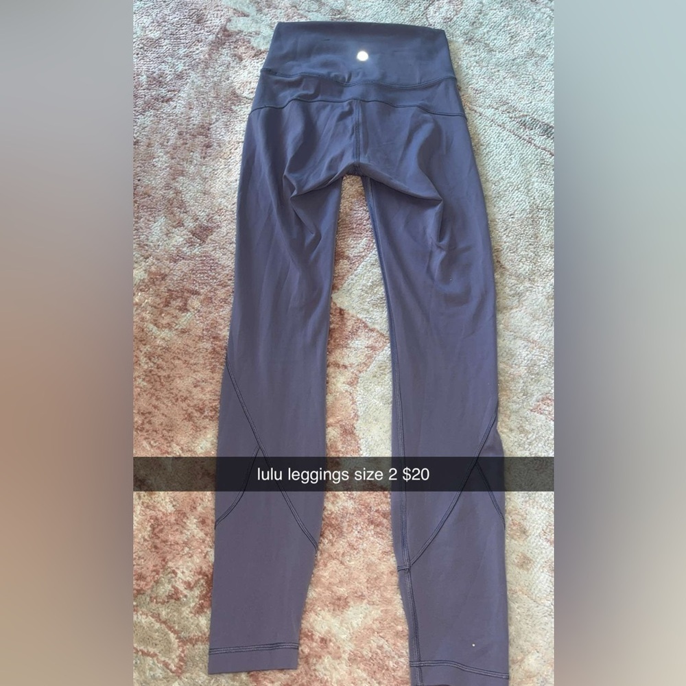 lululemon athletica leggings purple